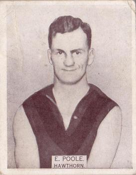 1933 Wills's Victorian Footballers (Large) #46 Ted Poole Front